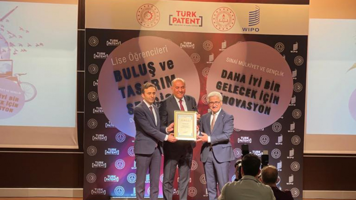  Türk Patent ve Marka Kurumu Ankara İli Tasarım Başvurusu Birincisi Okulumuz