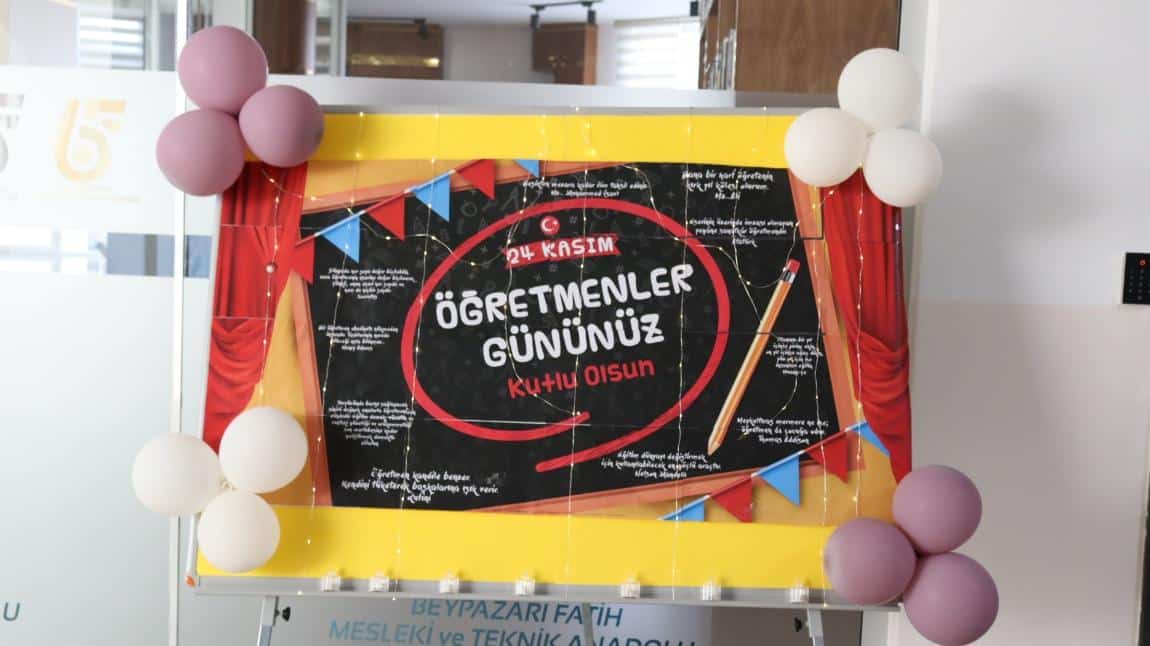 24 Kasım Öğretmenler Günümüz Kutlu Olsun